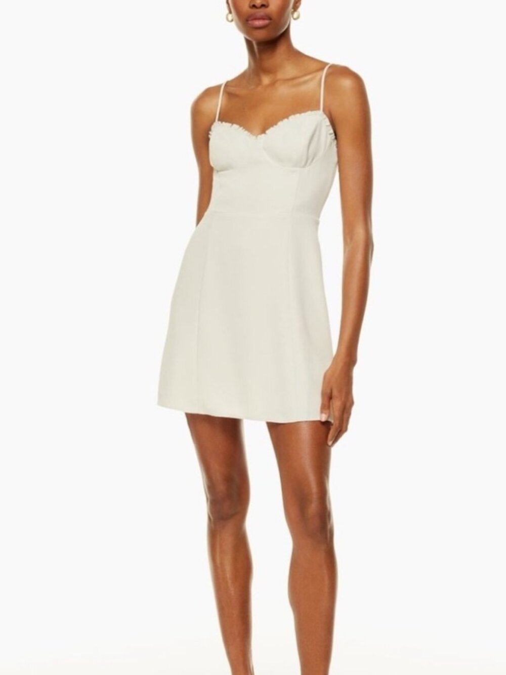Aritzia Wilfred Mini White Dress, Size: 2